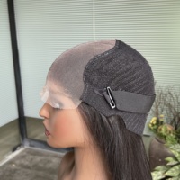 Perruque en cheveux humains vietnamiens lisses de 30 pouces, transparente 6x6, vente en gros # Perruques noires naturelles en dentelle 1B