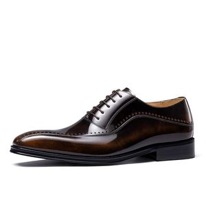 Customized luxury classic genuine leather designer casual business formal shoes for men leather shoes - Product Image 2
