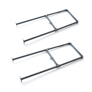 Supports d'<span class=keywords><strong>étagère</strong></span> en métal en forme de U, fixation au <span class=keywords><strong>plafond</strong></span>, support de suspension en tuyau de fer noir pour <span class=keywords><strong>cuisine</strong></span> - Product Image 2