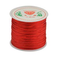 Fil de cordon en Nylon | 50 pièces, 45 mètres, 0.8mm, cordon à nœud chinois macramé tressé, perle, artisanat bricolage, bijoux