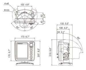 Sonda de Pesca Furuno FCV-688 con Pantalla LCD a Color de 5.7'', 600W, 50/200KHz, Ecosonda y Electrónica Marina para Navegación Marítima en Barcos - Product Image 5