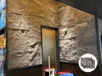 Pierres tendres Carreaux de revêtement mural extérieur Brique Grandes dalles Pierre flexible Veener Gravier étoilé Mur décoratif Dessus de table d'intérieur