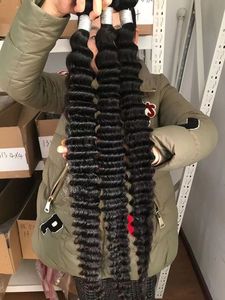 سعر الجملة عذراء البرازيلي الشعر حزمة مع إغلاق الدانتيل ، رخيصة 10a الصف فضفاض عميق ، المنك البرازيلي عذراء الشعر حزم - Product Image 2