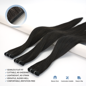 Extensiones de Cabello Humano Europeo Teñido en Color Marrón Balayage, Cutícula Intacta, Remy, Doble Trama a Máquina, 50g - Product Image 6