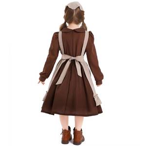 Girls Maid Cosplay Costume Servant Peasant Dress for Children's Day Stage Performance Farm Pastoral Carnival Party Outfit - Product Image 3