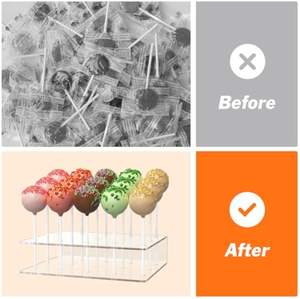 Présentoir de sucette en acrylique transparent personnalisé moderne Fabrication en gros pour utilisation en magasin de détail - Product Image 3