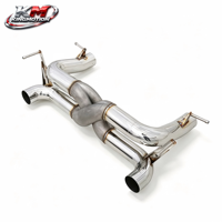 Système d'échappement sport en acier inoxydable 304 à tuyau droit KM Performance pour Ferrari 488 GTB Spider Pista 3.9T V8 imprimé en 3D