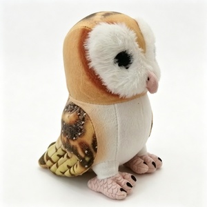 Peluche personnalisée de hibou-faisane réaliste avec disque facial en forme de cœur, jouet en peluche d'hibou à ailes tachetées détaillées - Product Image 5