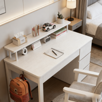 Bureau d'ordinateur moderne et simple en bois d'hévéa, multifonctionnel, pour salon, avec couleurs assorties, pliable, sans installation, idéal pour appartement