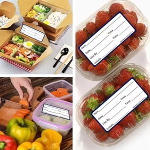 カスタマイズ可能なキッチン収納テープ - 残留物なし、簡単に剥がせる食品ラベル（容器、瓶、食事の準備、冷凍庫、油に強い） - Product Image 5