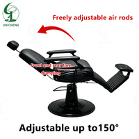 Fauteuil de barbier JINCHENG LIRONG, luxe moderne, robuste, hydraulique, pliable, réglable en hauteur, pivotant à 360 degrés, en acier inoxydable