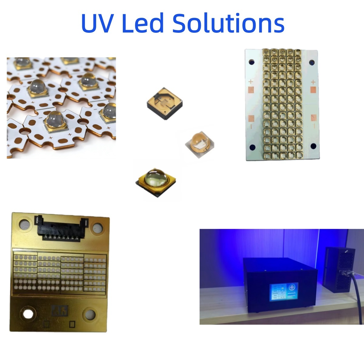 SMD UVA COB LED Modules 365nm-420nm IP65 UV Light Mosquito UV Lamp Nail Curing System