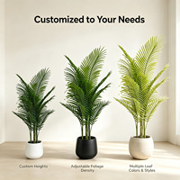 Palmier Areca Artificiel en Plastique, Effet Réel, 120 cm, Vert Décoratif pour Décoration d'Espaces Domestiques à Faible Entretien (Vente en Gros)