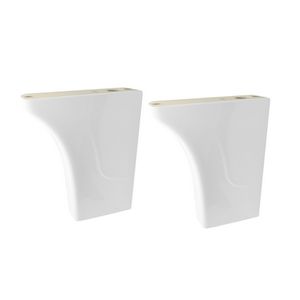 Pair of Ceramic <b>Sink</b> Feet <b>Brackets</b> for Secure Installation - Product Image 1