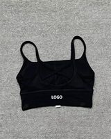 Soutien-gorge de sport à maintien élevé avec bretelles croisées, motif uni, dos croisé, séchage rapide, en Spandex/Nylon, sans coutures, pour Pilates et Yoga