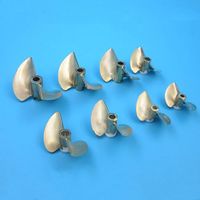 Hélice en cuivre à deux pales de 48mm, hélices en laiton de 4.76mm, accessoires de trou CW P1.4 pagaie pour bateaux à réaction RC 1 pièce