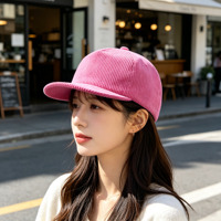 En Stock, Gorra Deportiva Retro Vintage de 5 Paneles, Franela Suave, Visera Plana, Unisex, para las Cuatro Estaciones, Bordado 3D con Frutas, Puntos y Lazos