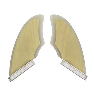 Aileron de planche de surf UPSURF Bamboo Skin FK FCS2 K2 à double aileron latéral - Product Image 1