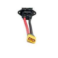 Connecteur femelle XT60 universel pour voiture électrique, système d'alimentation solaire, câble de charge 50A plus épais, adaptateur avec contact en laiton