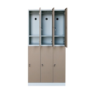 Casier de rangement autoportant en acier à 6 portes, style européen moderne, éco-responsable, structure KD, pour écoles, gymnases et salles à manger - Product Image 1