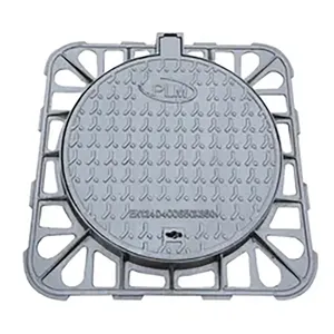 B125 라이트 듀티 레인 스퀘어 주철 배수 맨홀 커버 콘크리트 맨홀 커버 가격 - Product Image 2