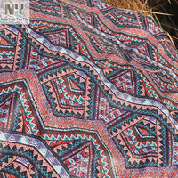 Tissu Nanyee Textile en gros, imprimé patchwork ethnique africain à motifs ondulés avec sequins