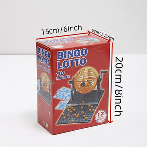 Jaula de Bingo de Plástico con Manivela, 12 Tarjetas, Juego de Mesa para Fiestas, Máquina de Sorteo de la Suerte para Niños (4-6 Años), Desarrolla la Inteligencia - Product Image 4