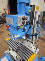 Machine de fraisage et de perçage verticale universelle DECHANG ZX50C à tête pivotante en métal, usage léger, broche MT4, alimentation automatique