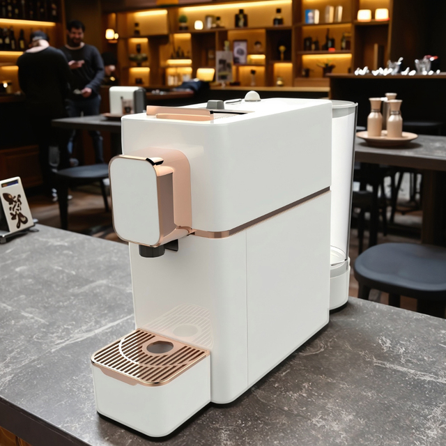 NES Manual Plastic Espresso Coffee Machine with Milk Frother ESE POD & Capsule Compatibility Factory Use AC Powered