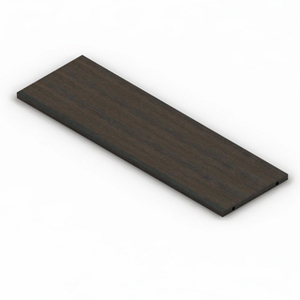 Wooden <b>Shelf</b> 38x120x2.5 Glossy <b>White</b> With Fixing Holes For Living Room Cabinets - Product Image 3