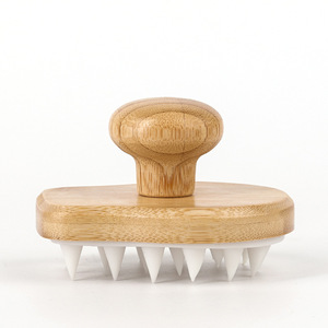 <span class=keywords><strong>Brosse</strong></span> à shampoing multifonctionnelle en <span class=keywords><strong>silicone</strong></span> et bambou pour <span class=keywords><strong>Amazon</strong></span> Accessoires de bain et de toilette <span class=keywords><strong>Brosse</strong></span> de nettoyage en bois pour le bain de massage - Product Image 5