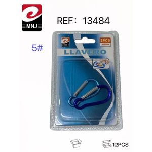 Moschettoni Llavoro 5 #   Accessorio portachiavi blu da 2 pezzi - Product Image 1