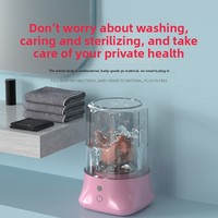Mini-tasse de lavage portable USB étanche en plastique pour sous-vêtements et chaussettes, idéale pour l'extérieur et le voyage transfrontalier