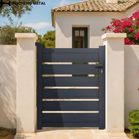 Portails et clôtures en aluminium - Portail de maison moderne automatique avec revêtement en poudre antirouille et hauteur personnalisable