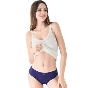 Hipster 여성 풀 컷 팬티 레이스 섹시한 여성 란제리 팬티 구멍 공급 100% 코튼 팬티 - Product Image 3