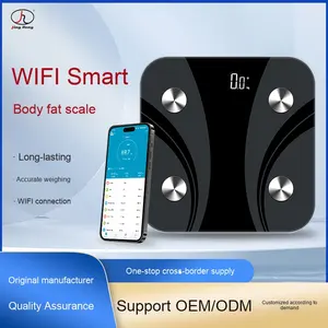 Balance numérique intelligente WiFi de haute précision pour la graisse corporelle personnelle Android et l'échelle <span class=keywords><strong>BMR</strong></span> avec application de mesure du poids et du matériau ABS BMI - Product Image 5