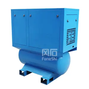 15kw 15 hp kw 300l 300 liter mounted on tank 20hp 11kw 15hp integrated all in one 16 bar screw air compressor with dryer