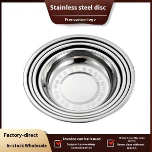 Juego de platos de acero inoxidable de diseño moderno, plato de pescado de fruta gruesa para el hogar, barbacoa, evento, combinación de plato de <span class=keywords><strong>piel</strong></span> fría - Product Image 4