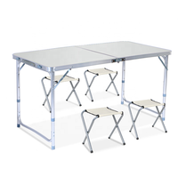 2024 nouvelle Table de camping en aluminium Portable Design pour table pliante de pique-nique de plage en plein air avec chaises