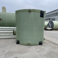 Réservoir de stockage vertical en PRV sur mesure avec pompe - Conteneur en fibre de verre haute sécurité pour projets - Garantie 5 ans