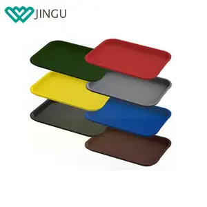 Chinese Supplier Stackable Cheap Wholesale Plastic Fast Food Non-slip Serving Trays