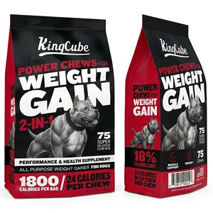 Kingcube - Golosinas Blandas de Alta Calidad para Aumentar Peso en Perros, Suplementos de Proteína para el Desarrollo Muscular de Cachorros, para <span class=keywords><strong>Bully</strong></span>, <span class=keywords><strong>Pitbull</strong></span> y Todas las Razas - Product Image 5