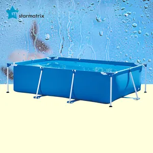 STARMATRIX perment钢架池albercas de lona piscina fuori terra 8 mt地上池，带太阳能加热器
