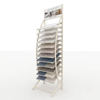 Présentoir Modulaire en Céramique pour Carrelage – Support Incurvé en Métal pour Échantillons de Pierre avec Dimensions et Marquage Personnalisés pour Showroom