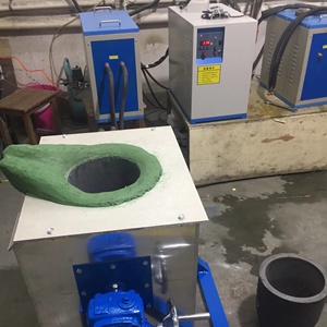 เตาหลอมอลูมิเนียมสีเงินแบบเหนี่ยวนำความร้อนสำหรับเตาหลอมโลหะทองแดงทอง - Product Image 6