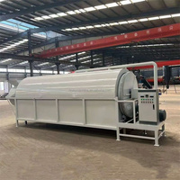 Séchoir rotatif à tambour haute efficacité pour céréales et farine de maïs, machine de séchage agricole à tambour rotatif avec contrôle PLC