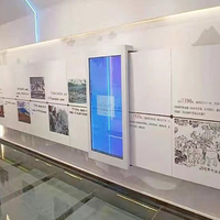NVVDOOO Showroom : Écrans interactifs à rail coulissant, contrôle intelligent, points de fixation personnalisables, mur d'historique, tout-en-un