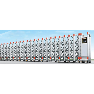 Cổng an ninh thép không gỉ cho khách sạn kho điện có thể thu vào cửa kính thiên văn tự động sử dụng hàng ngày cho các trường học hạn chế - Product Image 3