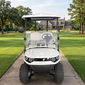 Vehículo Utilitario Eléctrico de 2 Plazas, Resistente, con Plataforma de Carga Larga, Carro de Golf Todoterreno, Alcance de 90 km, Velocidad de 30 km/h - Product Image 2