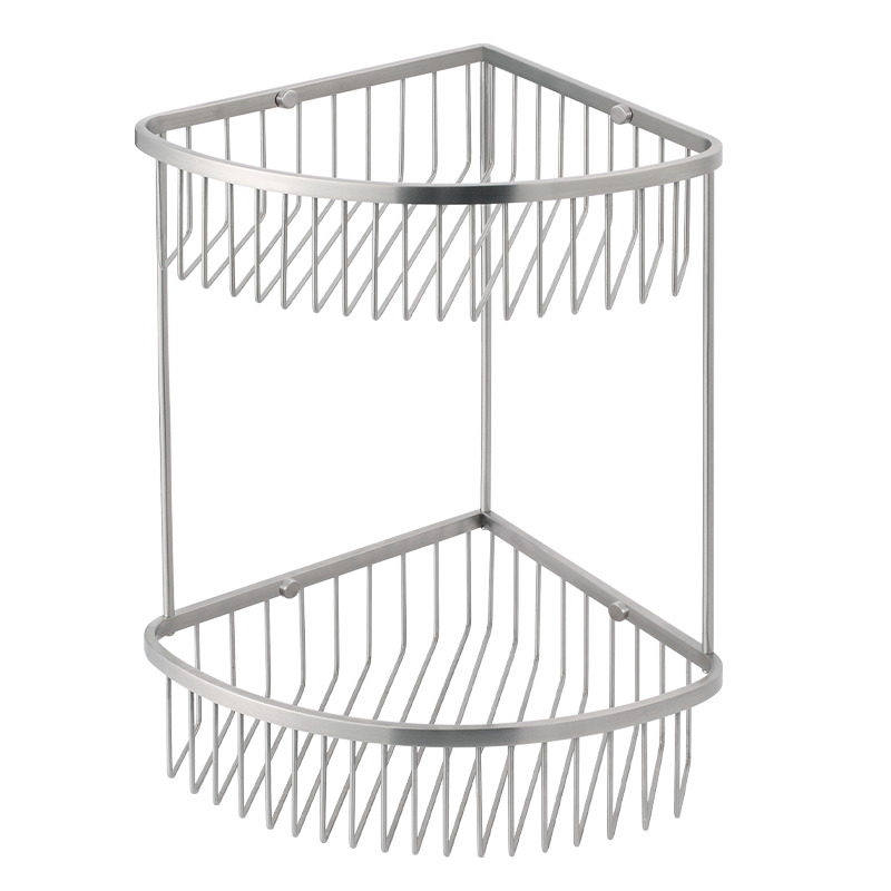 SWIFTHORSE 304 Stainless Steel Square Basket Rack Net Basket Bathroom Chrome Plated Single Bathroom Shelf